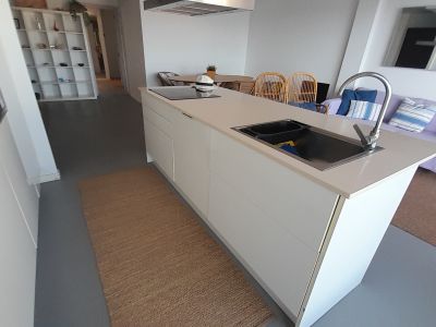 Invierno: Apartamento con ascensor en 1ª línea de la bahía de Gayota en Colonia St Jordi -- AP 15 WT