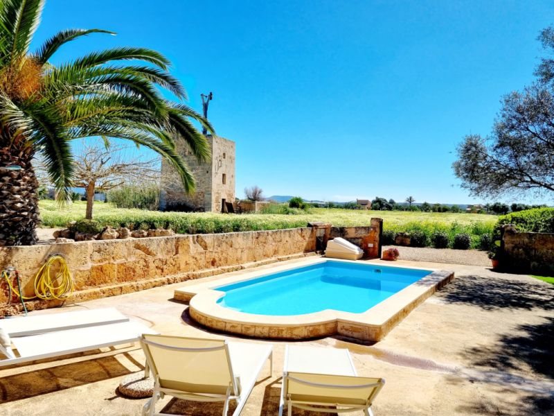 Winter: Single-storey finca with AC and pool near Campos - Es Trenc-- F 34 WT