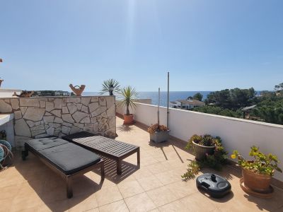 Winter: Bright apartment with heating and terraces on the 1st line of Cala Santanyi - AP 34 WT