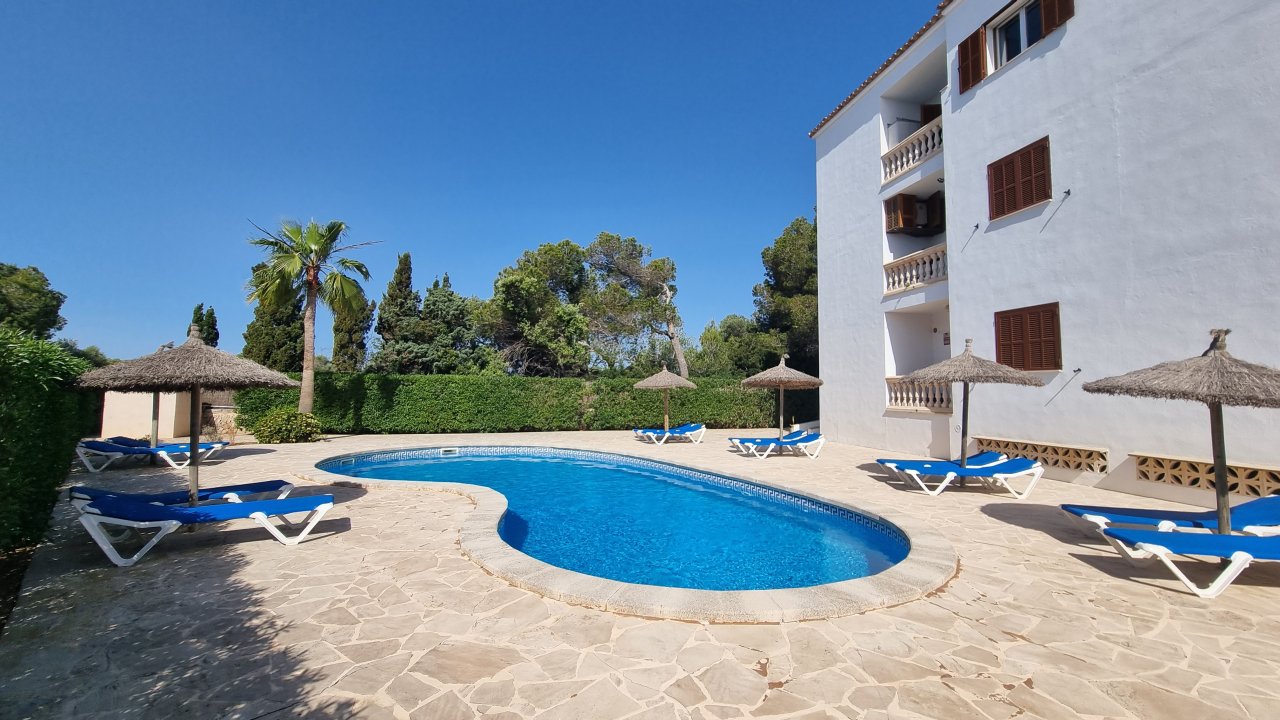 Winter: Bright apartment with heating and terraces on the 1st line of Cala Santanyi - AP 34 WT