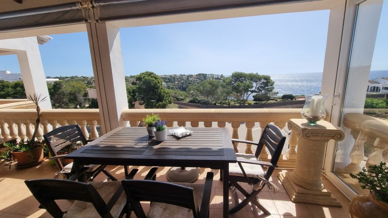 Winter: Bright apartment with heating and terraces on the 1st line of Cala Santanyi - AP 34 WT