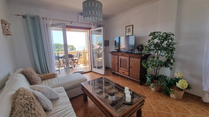 Winter: Bright apartment with heating and terraces on the 1st line of Cala Santanyi - AP 34 WT
