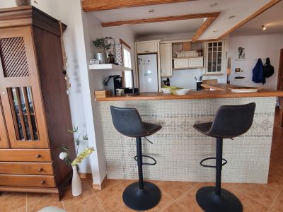 Winter: Bright apartment with heating and terraces on the 1st line of Cala Santanyi - AP 34 WT