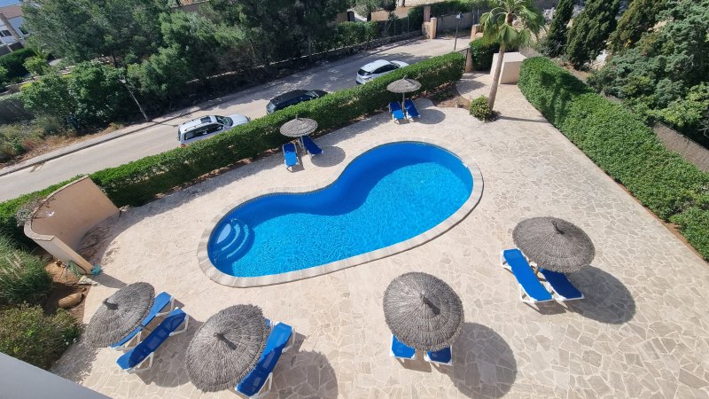 Winter: Bright apartment with heating and terraces on the 1st line of Cala Santanyi - AP 34 WT