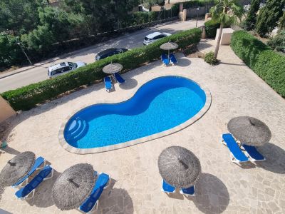 Winter: Bright apartment with heating and terraces on the 1st line of Cala Santanyi - AP 34 WT