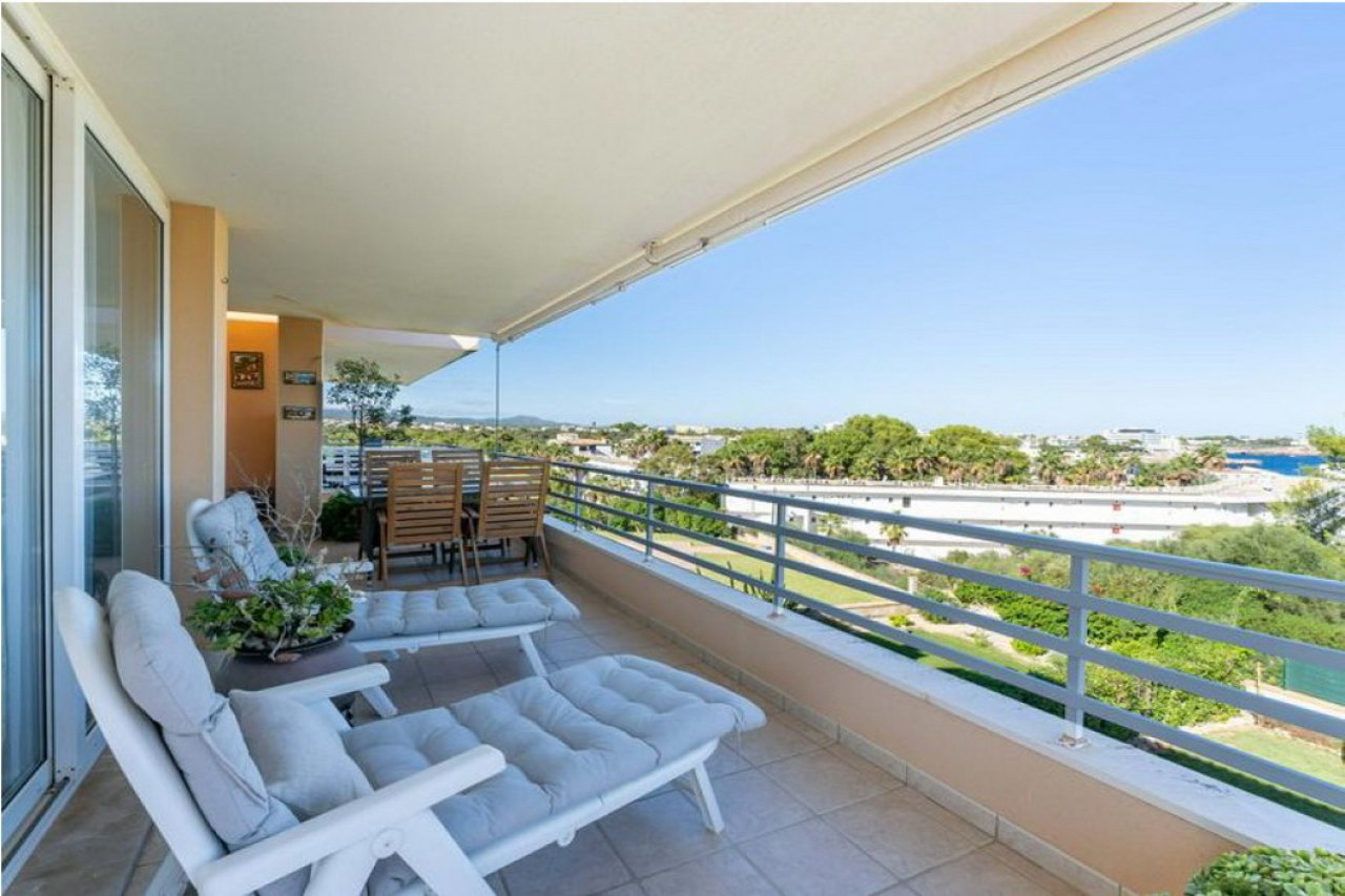 Winter: Helles Apartment mit Terrassen, Pool in Küstennähe von Porto Colom - AP 18 WT