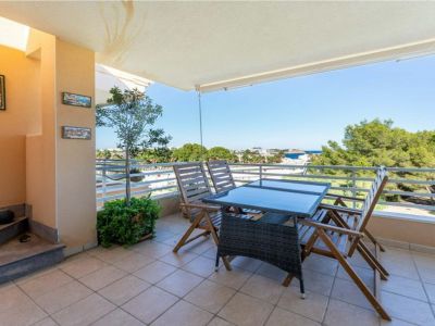 Winter: Helles Apartment mit Terrassen, Pool in Küstennähe von Porto Colom - AP 18 WT