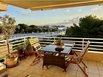 Winter: Helles Apartment mit Terrassen, Pool in Küstennähe von Porto Colom - AP 18 WT
