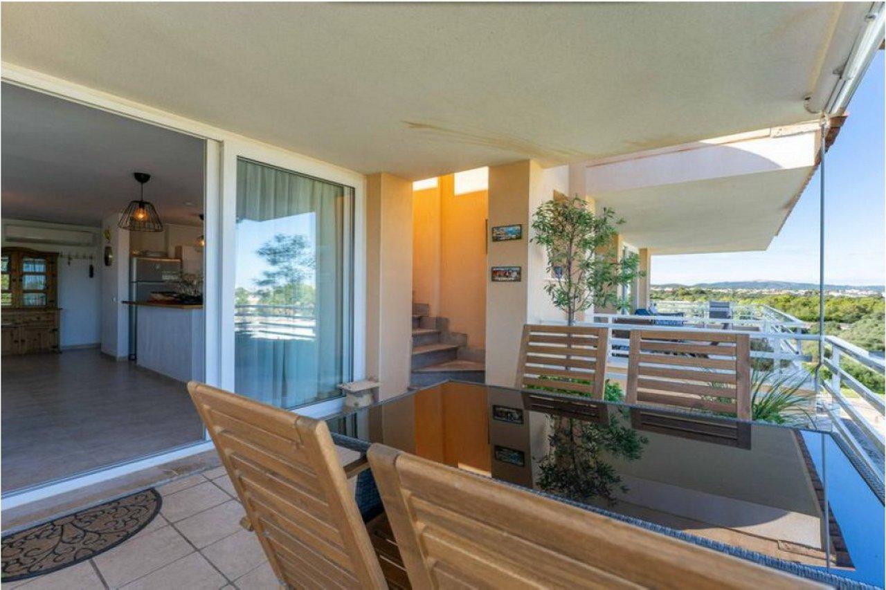 Winter: Helles Apartment mit Terrassen, Pool in Küstennähe von Porto Colom - AP 18 WT