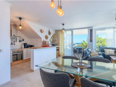 Winter: Helles Apartment mit Terrassen, Pool in Küstennähe von Porto Colom - AP 18 WT