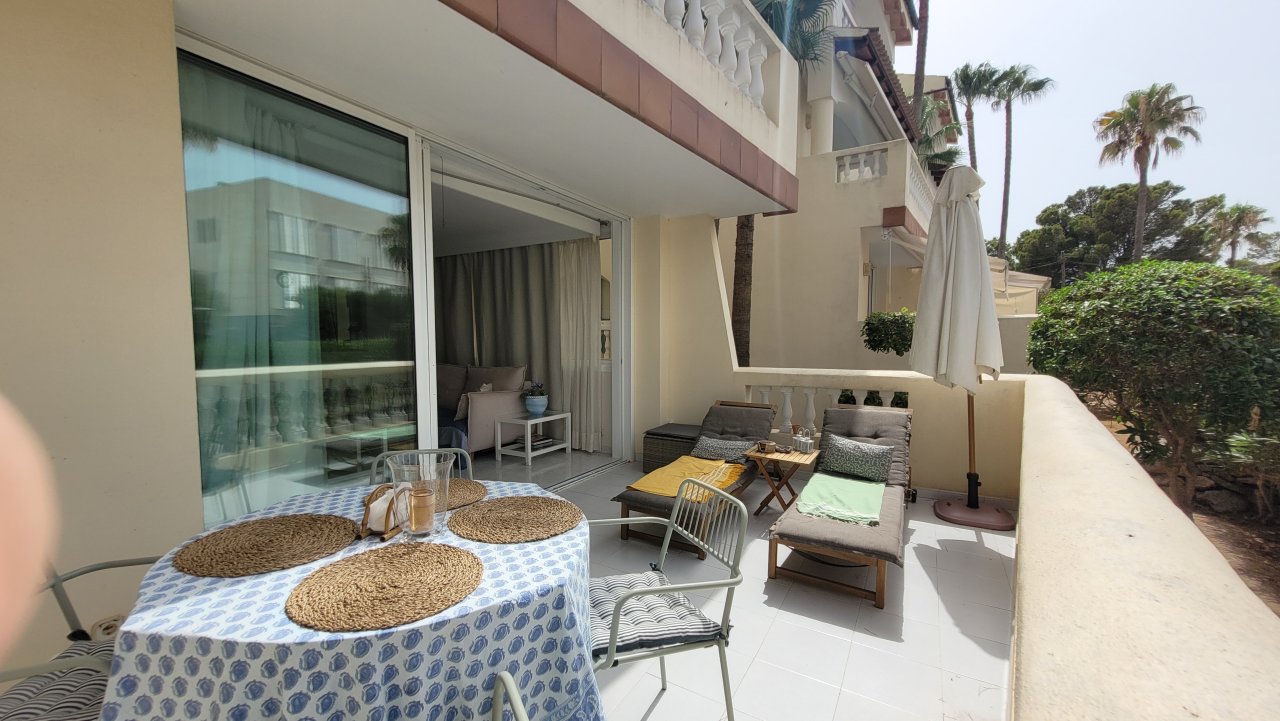 Winter: Parterrewohnung mit Kamin, Terrasse  in der Nähe des Marquesstrandes in Colonia --AP 32 WT