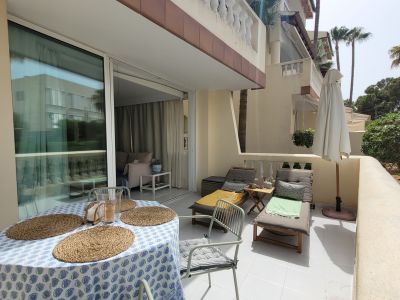 Winter: Parterrewohnung mit Kamin, Terrasse  in der Nähe des Marquesstrandes in Colonia --AP 32 WT