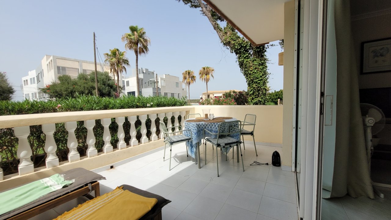 Winter: Parterrewohnung mit Kamin, Terrasse  in der Nähe des Marquesstrandes in Colonia --AP 32 WT