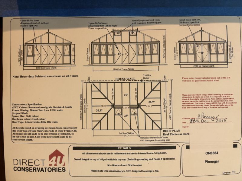Wintergarten (bitte beachten Sie, dass dies kein Gewächshaus ist)