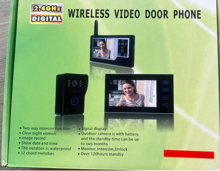 wireless door video Klingel 2,4 ghz