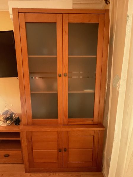 Wohnzimmer Möbel Set Massiv Holz TV-Board