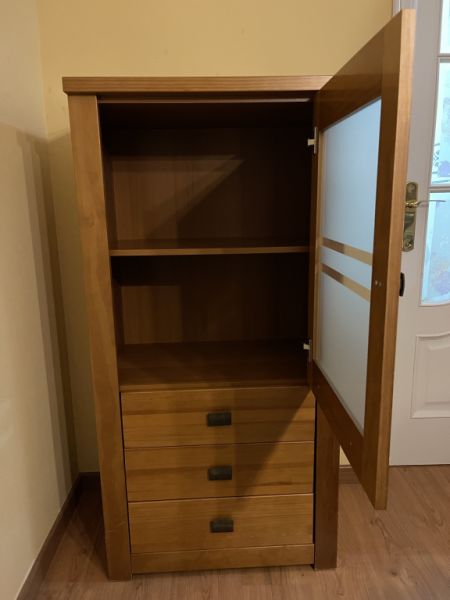 Wohnzimmer Möbel Set Massiv Holz TV-Board