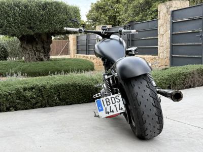 Wunderschöne Harley Dyna Custom | 1450cc Twin Cam | 230er Heckumbau | Matt Black