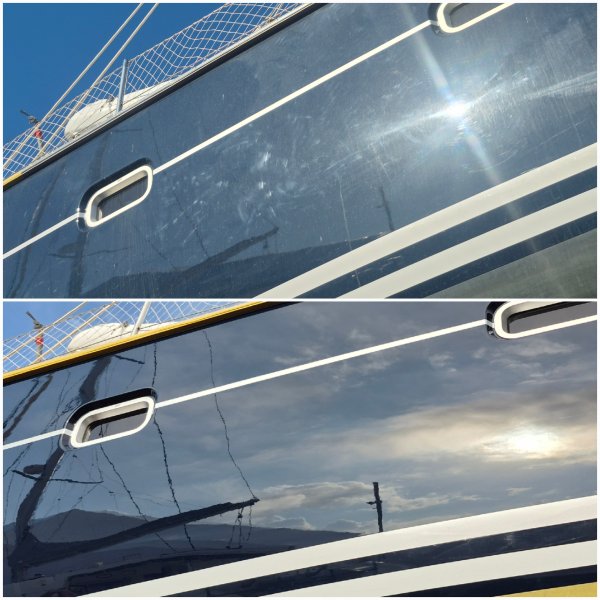 Yachtpolitur und -pflege