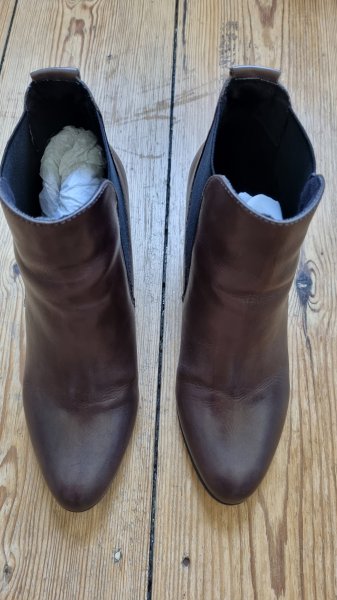 Zanon & Zago Schlüpf Stiefeletten dunkelbraun Gr. 40