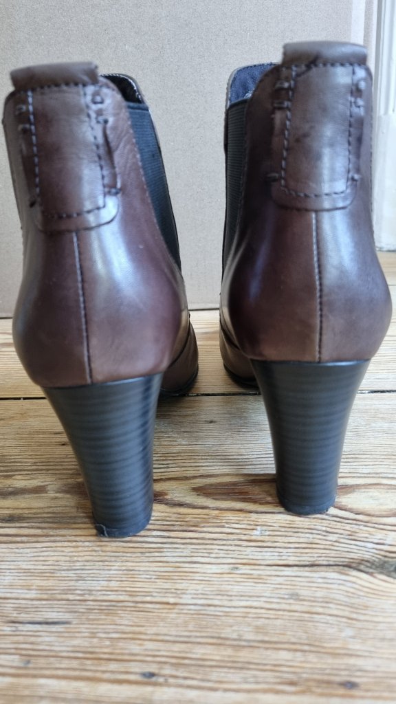 Zanon & Zago Schlüpf Stiefeletten dunkelbraun Gr. 40