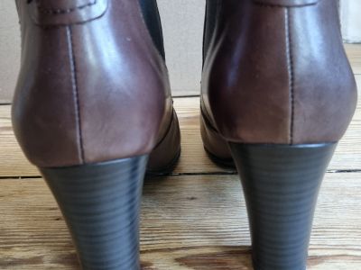 Zanon & Zago Schlüpf Stiefeletten dunkelbraun Gr. 40