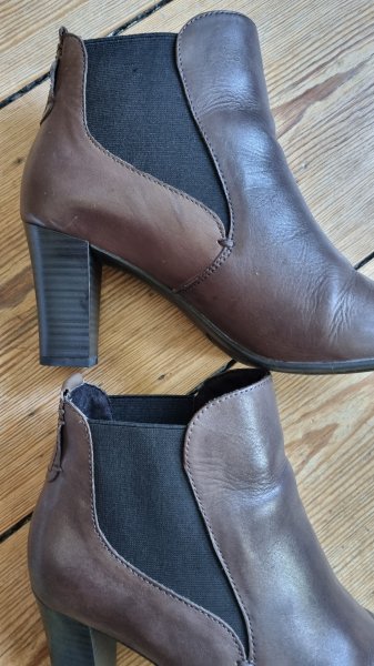 Zanon & Zago Schlüpf Stiefeletten dunkelbraun Gr. 40