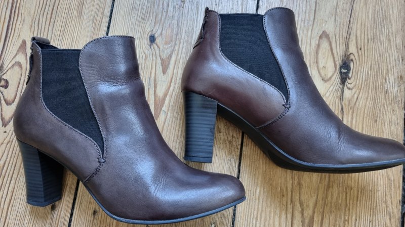 Zanon & Zago Schlüpf Stiefeletten dunkelbraun Gr. 40