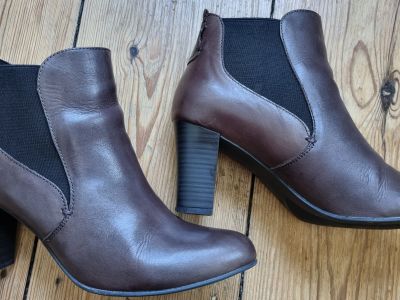 Zanon & Zago Schlüpf Stiefeletten dunkelbraun Gr. 40