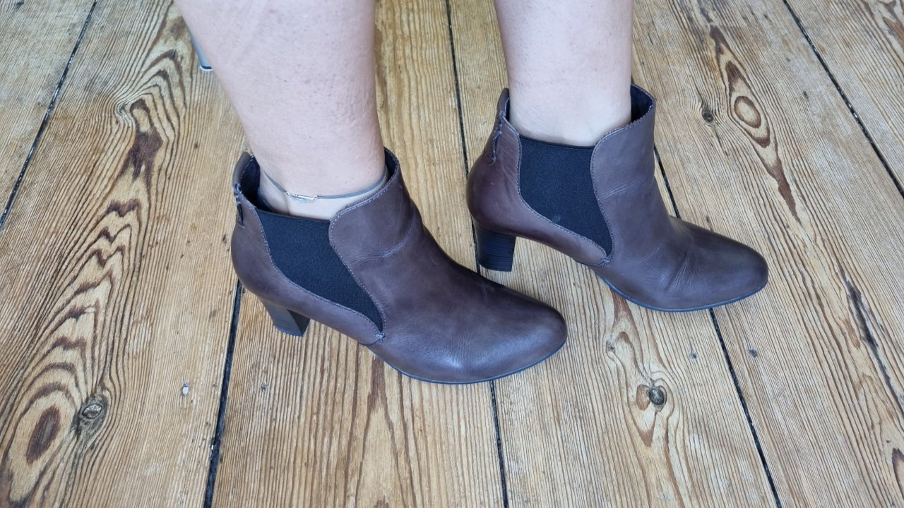 Zanon & Zago Schlüpf Stiefeletten dunkelbraun Gr. 40