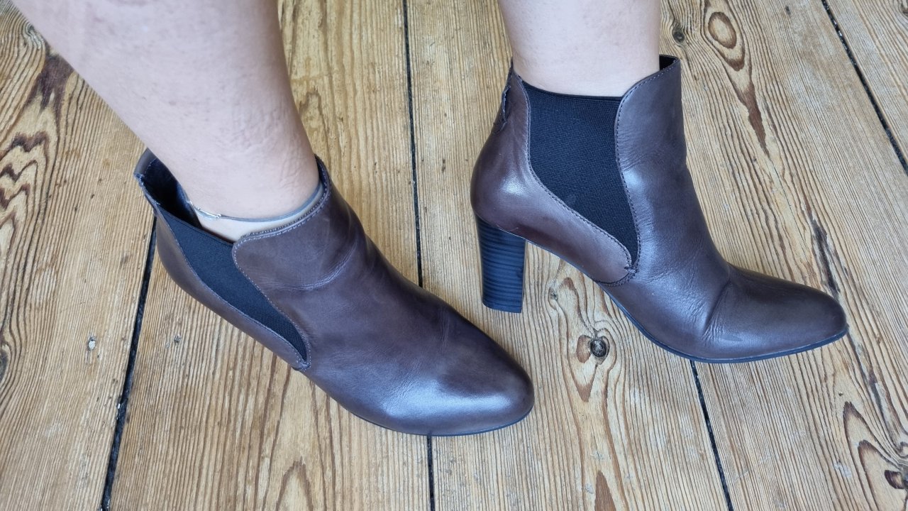 Zanon & Zago Schlüpf Stiefeletten dunkelbraun Gr. 40