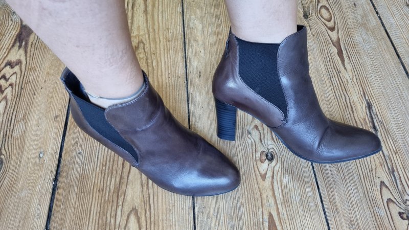 Zanon & Zago Schlüpf Stiefeletten dunkelbraun Gr. 40