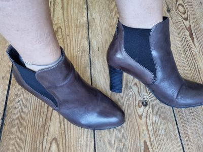 Zanon & Zago Schlüpf Stiefeletten dunkelbraun Gr. 40