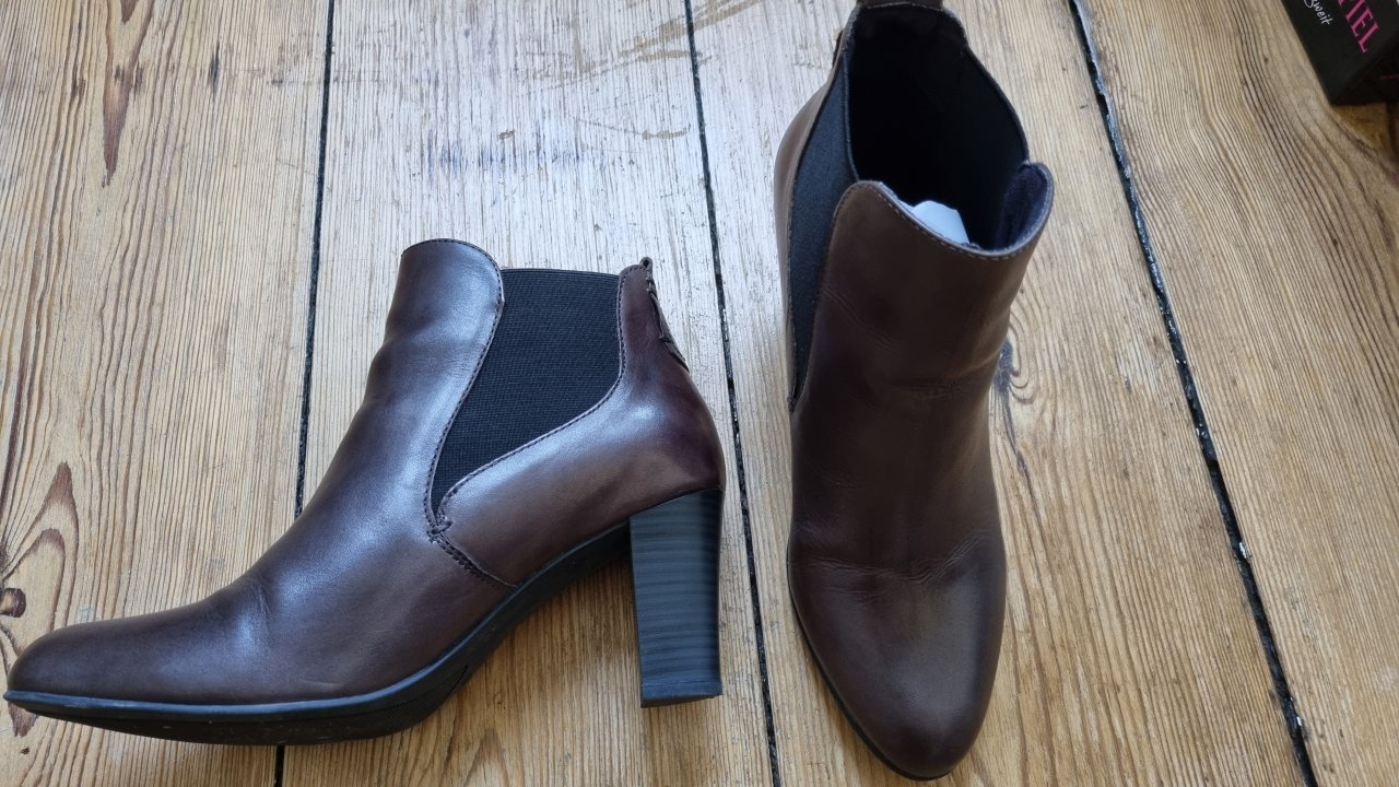 Zanon & Zago Schlüpf Stiefeletten dunkelbraun Gr. 40