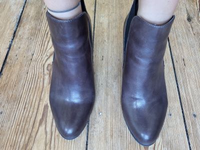 Zanon & Zago Schlüpf Stiefeletten dunkelbraun Gr. 40