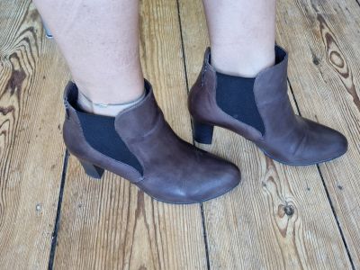 Zanon & Zago Slip-On Ankle Boots Dark Brown Size 40