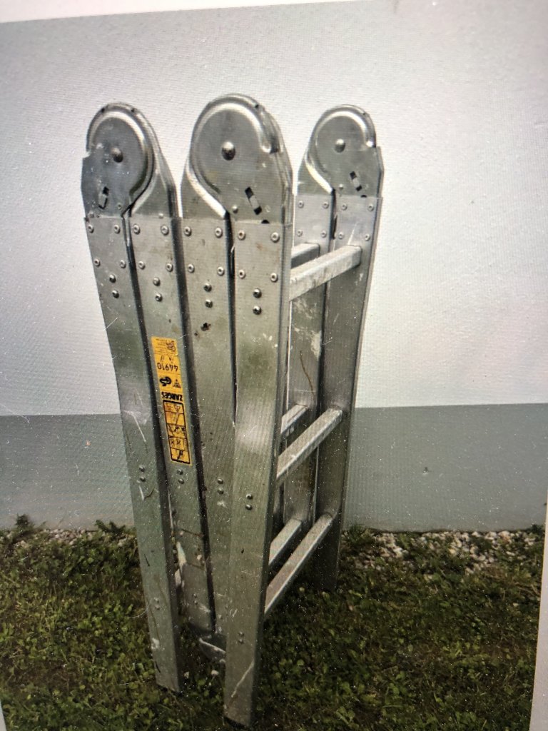 Zarges Alu-Leiter 4 x 3 Sprossen, gebraucht