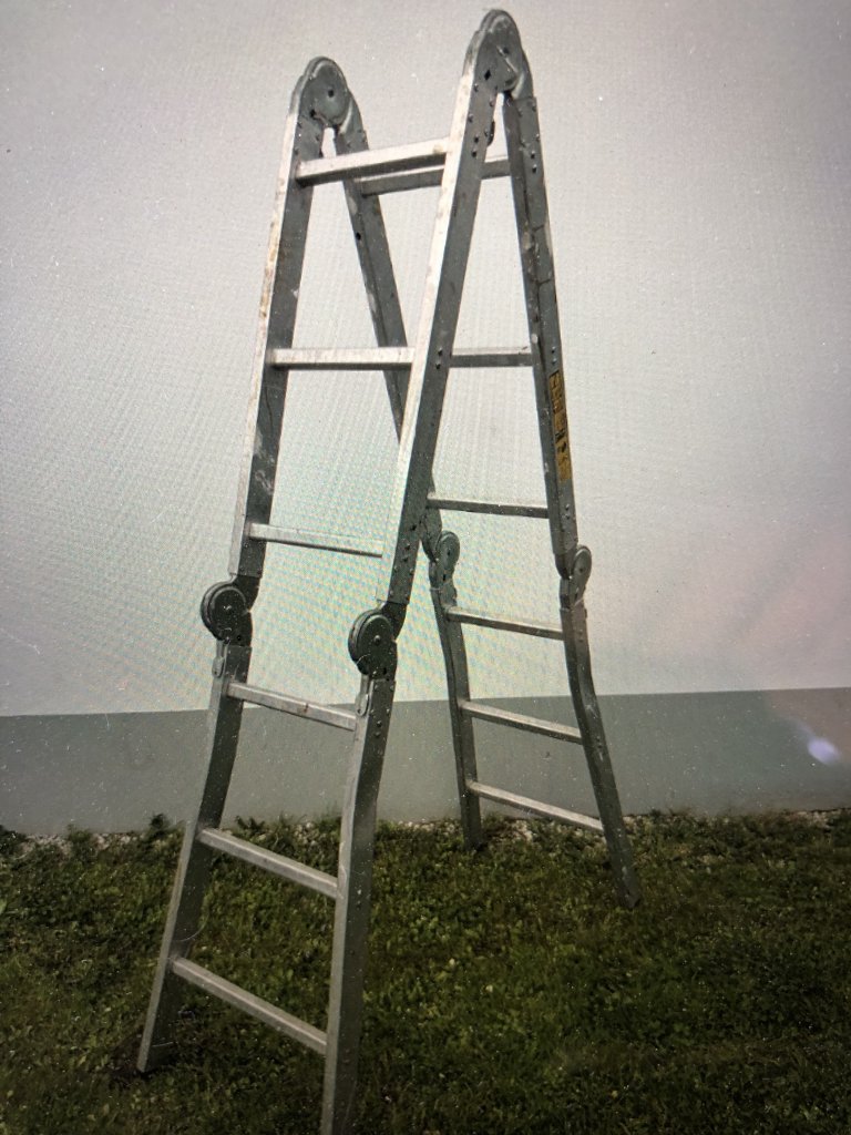 Zarges Alu-Leiter 4 x 3 Sprossen, gebraucht