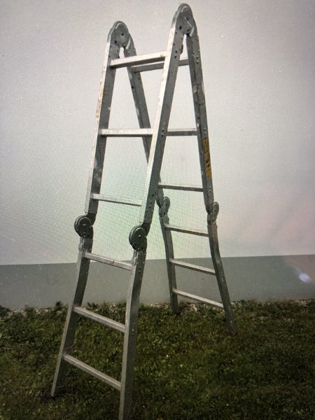 Zarges Alu-Leiter 4 x 3 Sprossen, gebraucht