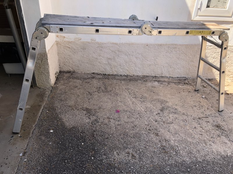 Zarges Alu-Leiter 4 x 3 Sprossen, gebraucht