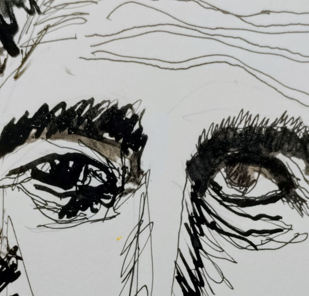 Zeichnung eines Torero-Philosophen