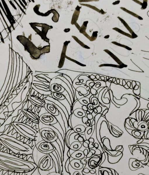 Zeichnung eines Torero-Philosophen