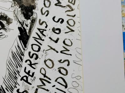 Zeichnung eines Torero-Philosophen