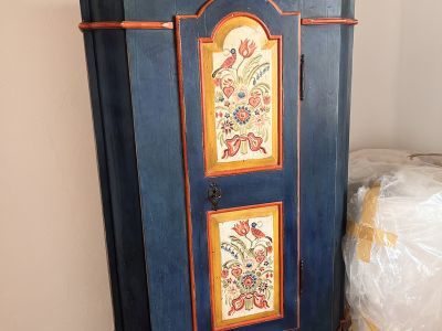 Two old farmhouse cabinets