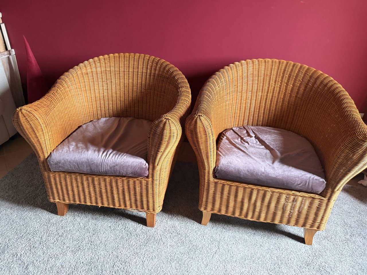 Two wicker chairs - Top condition